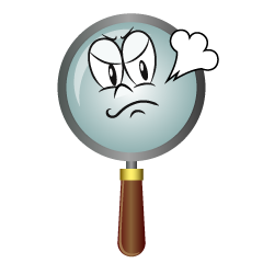 Angry Magnifying Glass