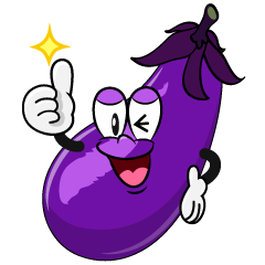 Thumbs up Eggplant