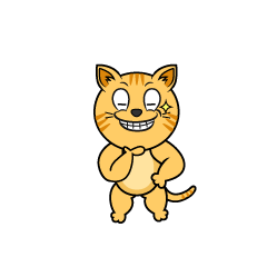 Grinning Tabby Cat