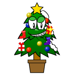 Grinning Christmas Tree