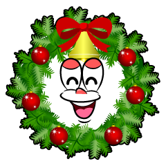 Smiling Christmas Wreath