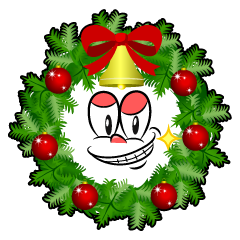 Grinning Christmas Wreath