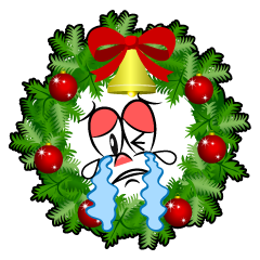 Crying Christmas Wreath