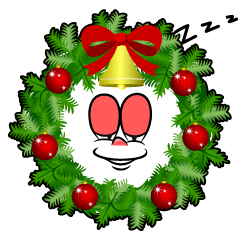 Sleeping Christmas Wreath