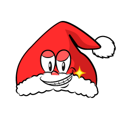 Grinning Santa Hat