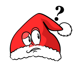 Thinking Santa Hat