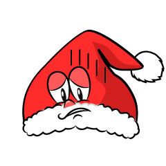 Depressed Santa Hat