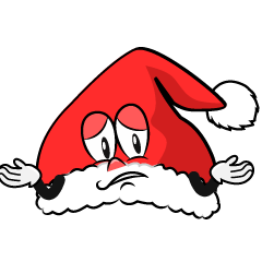 Troubled Santa Hat