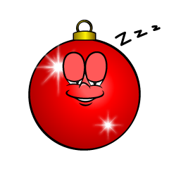 Sleeping Christmas Ornament