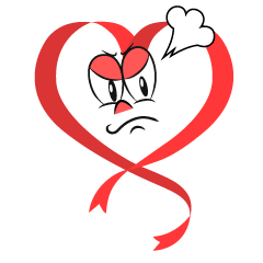 Angry Heart Ribbon