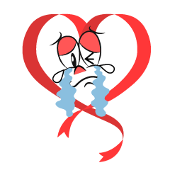 Crying Heart Ribbon