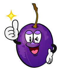 Thumbs up Plum