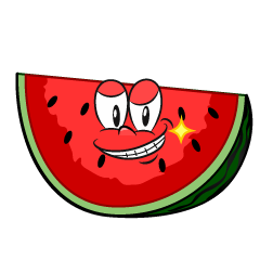 Grinning Cut Watermelon