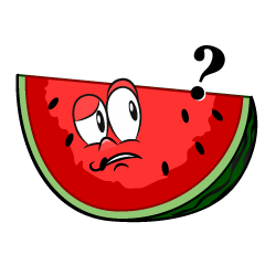 Thinking Cut Watermelon