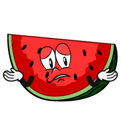 Troubled Cut Watermelon