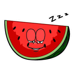 Sleeping Cut Watermelon