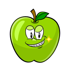 Grinning Green Apple