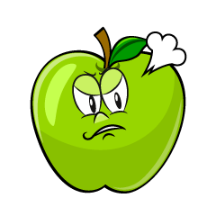 Angry Green Apple