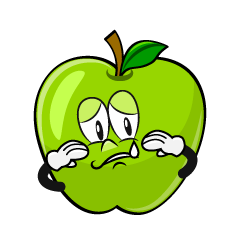 Sad Green Apple