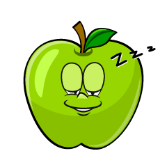 Sleeping Green Apple