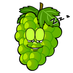 Sleeping Green Grape