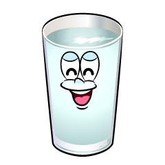 Smiling Water Glass