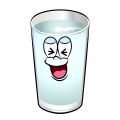 Laughing Water Glass
