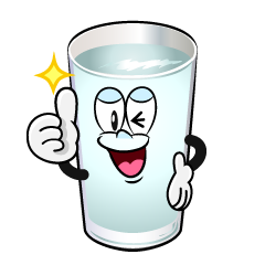 Thumbs up Water Glass
