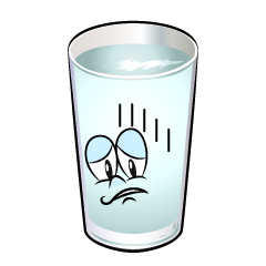 Depressed Water Glass