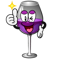 Thumbs up Wine Glass