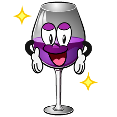 Glitter Wine Glass
