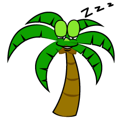 Sleeping Palm Tree