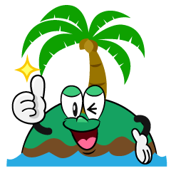 Thumbs up Palm Island