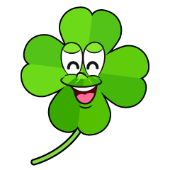 Smiling Four Leaf Clover