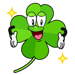 Glitter Four Leaf Clover