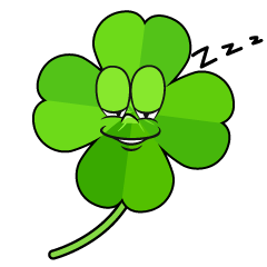 Sleeping Four Leaf Clover