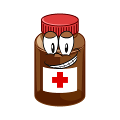 Grinning Medicine Bottle