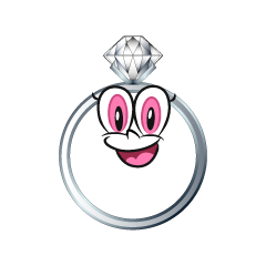 Anillo de Diamante Sonriente