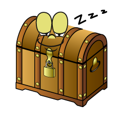 Cofre del Tesoro Durmiendo