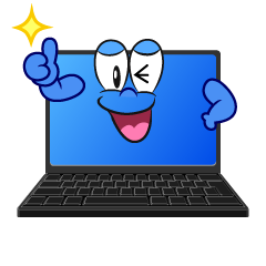 Thumbs up Laptop