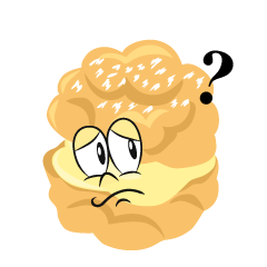 Thinking Cream Puff