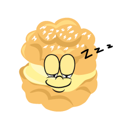 Sleeping Cream Puff