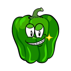 Grinning Green Pepper