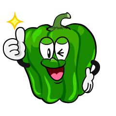 Thumbs up Green Pepper