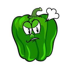 Angry Green Pepper