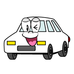 Laughing White Car