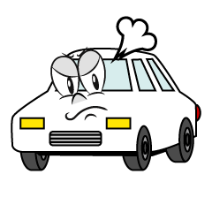 Angry White Car