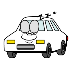 Sleeping White Car