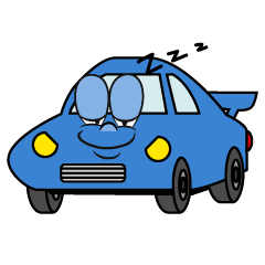 Sleeping Sports Car