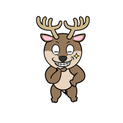 Grinning Reindeer